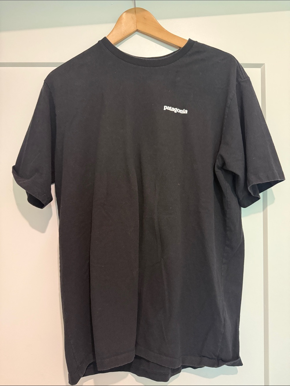Patagonia Black Short-Sleeve Logo Tee